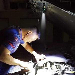 Magnetic Flashlight with Blacklight