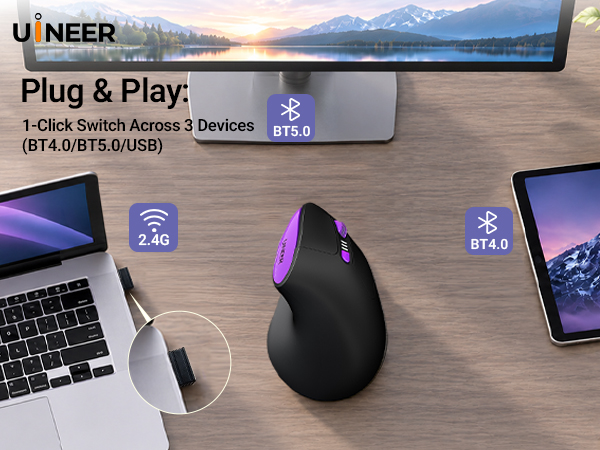 computer mouse wireless ergonomic