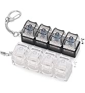 Netholid 2 PCS Keyboard Fidget Toys for Adults Silent and Loud Keyboard Clicker Keychain Sensory ...