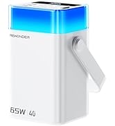 REWONDER 65W Charger Power Bank 40000mAh, Large Capacity Portable Charger Fast Charging Lightweig...