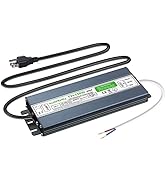 LED Driver 150 Watts Waterproof IP67 AC 110-260V to 12V 12.5A Low Voltage Transformer Outdoor Ult...
