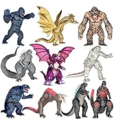 TwCare Exclusive 10-Piece Godzilla vs Kong Action Figure Set with Movable Joints and Cake Toppers