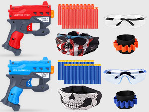 Full set of NERF fight party supplies