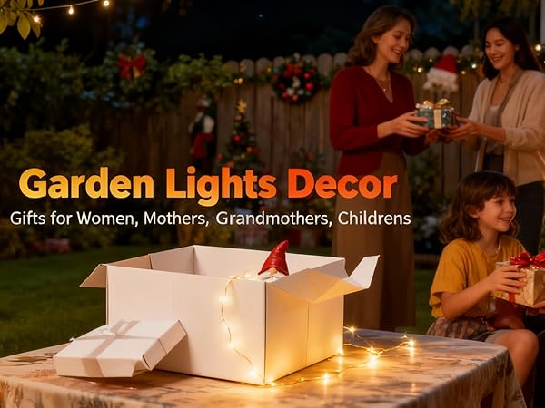 garden lights gnome decor gift idea