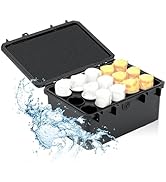 JJC Hard Stable 120 Film Case Holder,IP67 Waterproof Film Camera Container for 15 Rolls 120 Negat...
