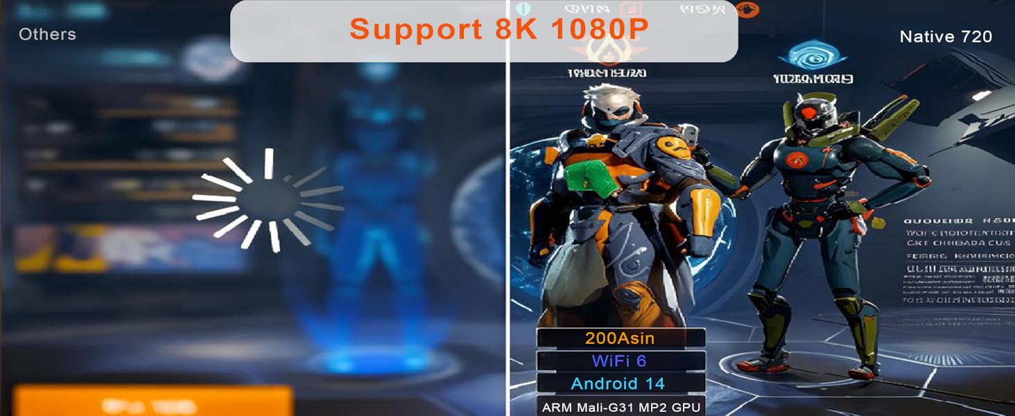 Support 8K 1080P