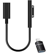 BOLS Surface Charger to USB C Charging Cable (Female), Compatible with Microsoft Surface Pro 7/6/...