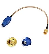 Bingfu Vehicle Car GPS Antenna Adapter Cable SMA Male to Fakra C Male Blue Coaxial Pigtail Cable ...
