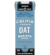 Califia Farms - Oat Barista Blend Oat Milk, 32 Oz, Dairy Free, Vegan, Plant Based, Gluten Free, N...