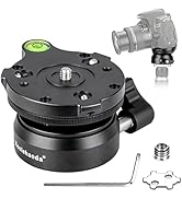 Koolehaoda Tripod Head Leveling Base Leveling Head Half Ball with 1/4