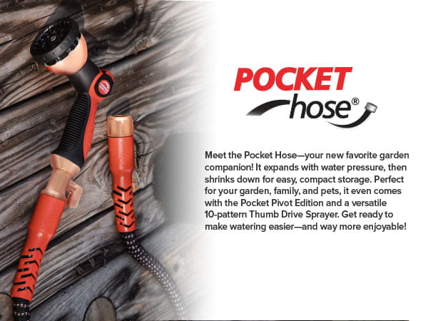 About the pocket hose copper head