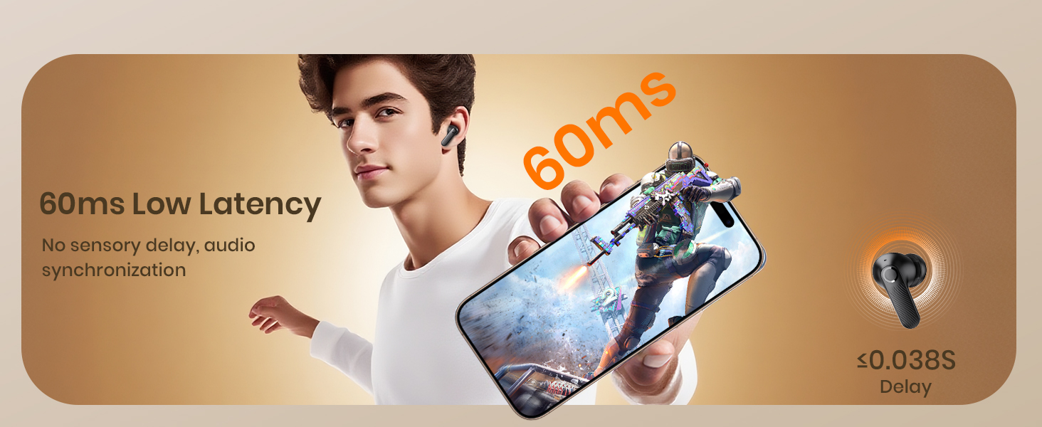 5.4 Headphones Deep Bass Stereo Mini ANC Wireless Earbuds Bluetooth Bluetooth in Ear Buds