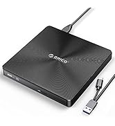 ORICO External DVD/CD Drive Portable USB 3.0 Type-C CD/DVD +/-RW ROM Rewriter Burner Writer with ...