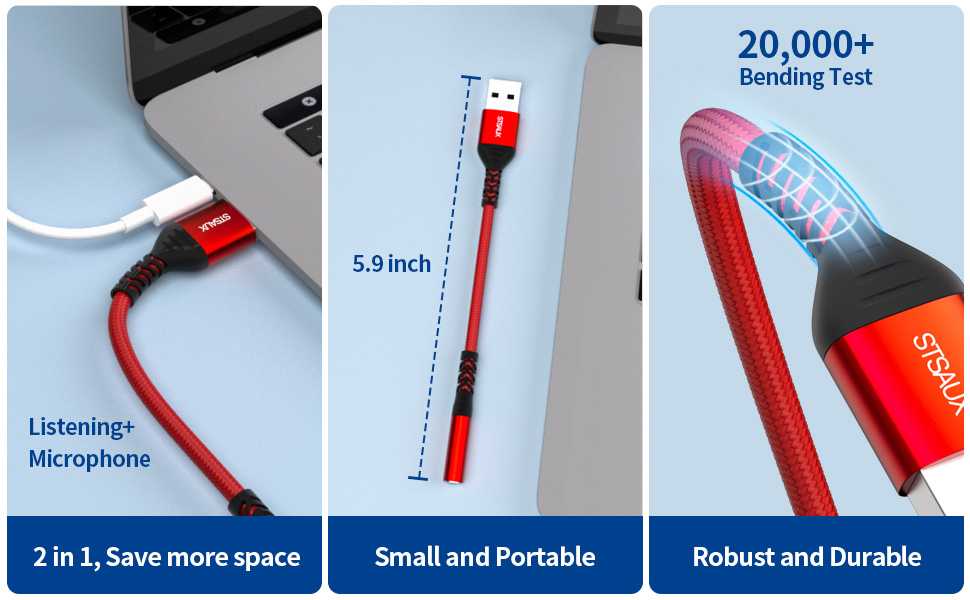 USB to 3.5mm Audio Adapter