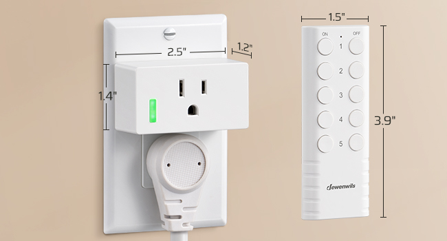 wireless indoor remote control outlet