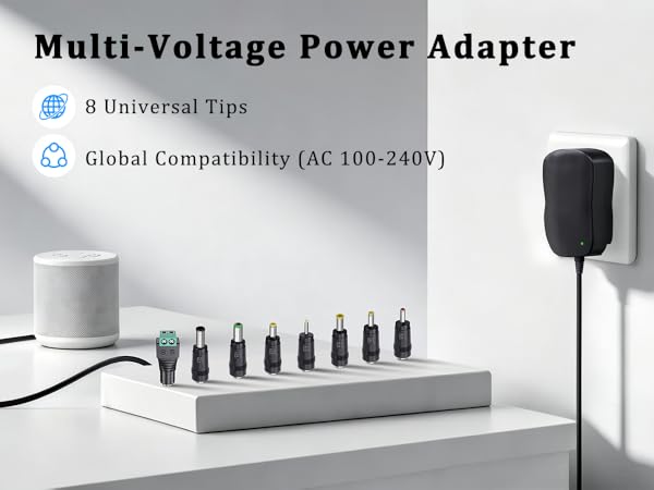 ac adapter universal dc power supply replacement power cord charger adaptor AC 100V-240V