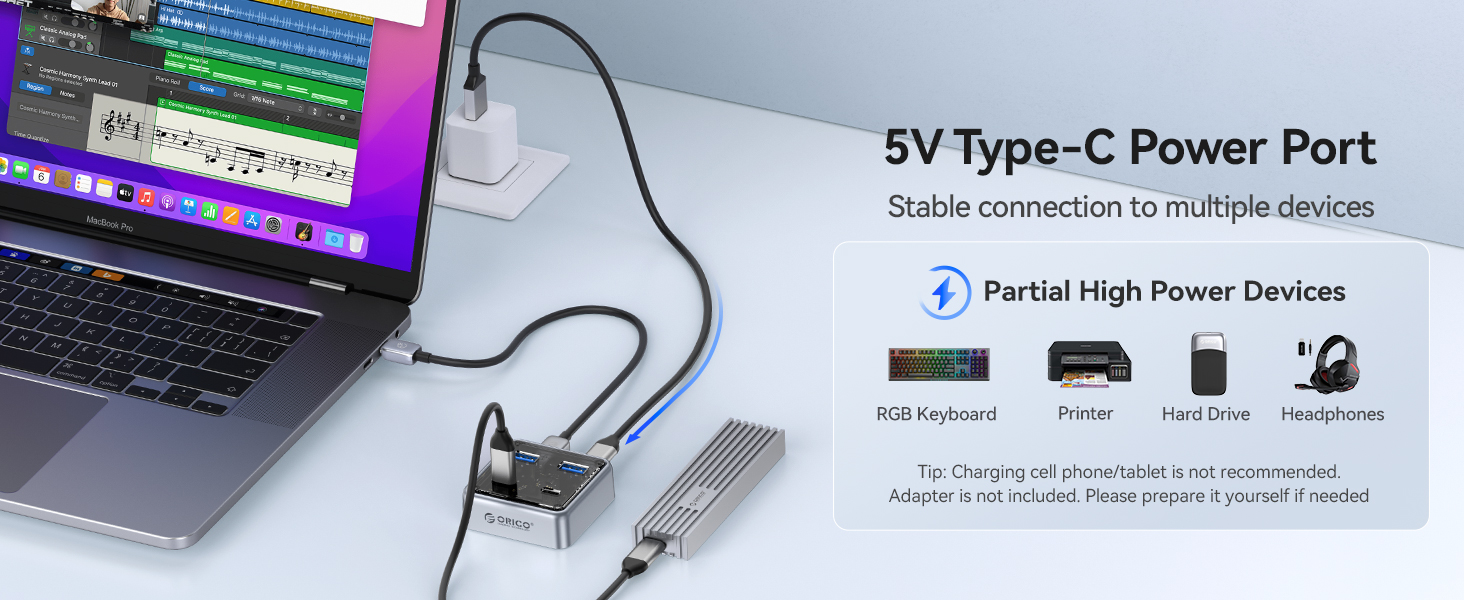 4-Port Alloy USB Splitter