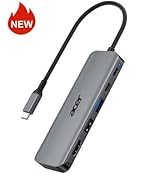 Acer USB C Hub, 5-in-1 USBC to HDMI Adapter with 4K@60Hz, 100W Power Delivery, USB-C 5Gbps &amp; USB-...