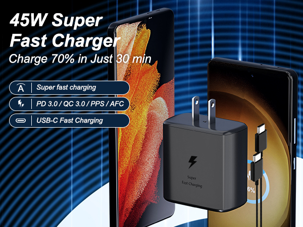 45w samsung super fast charger