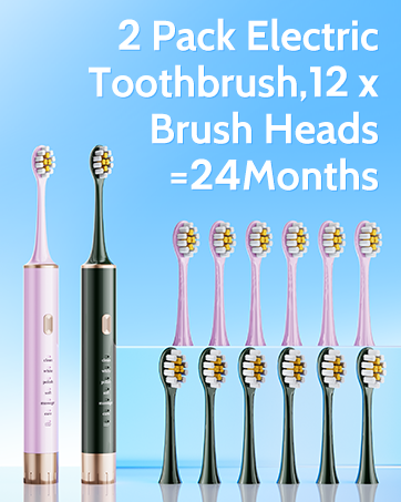2 pack electric toothbrush