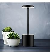 TBBGA LED Cordless Table Lamp,Rechargeable Battery Operated Lamp,Metal Stepless Dimmable Portable...