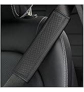 CXCCOI Breathable Leather car seat Belt Cover, seat Belt Shoulder pad to Protect The Shoulder and...