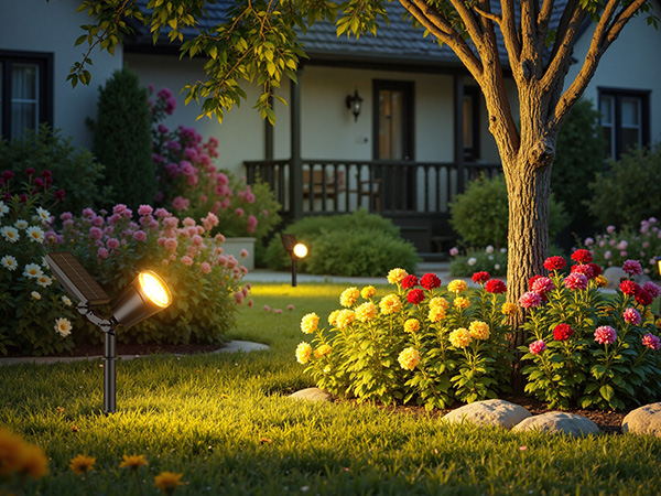 adjustable versatile solar spot lights outdoor