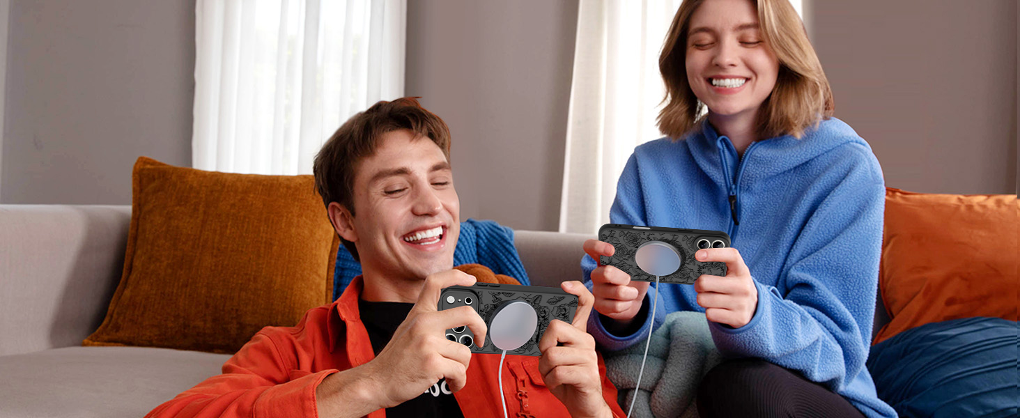 Magnetic Case for iPhone 17 Pro Max Slim Matte Black