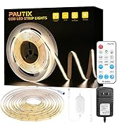 COB LED Strip Lights 4000K 16.4ft,PAUTIX Natural White Dimmable LED Light Strip CRI85+,Super Brig...