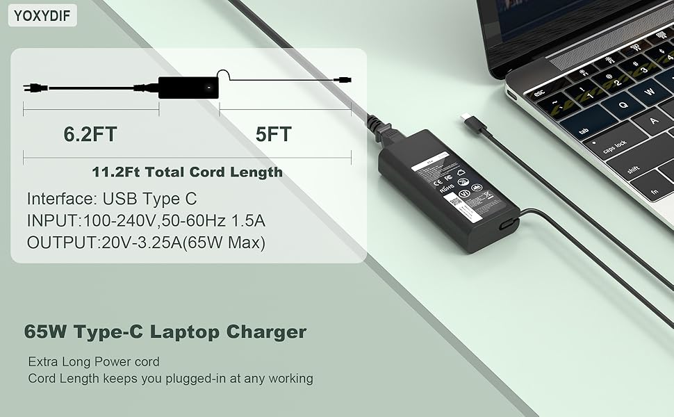 65w usb-c laotop charger