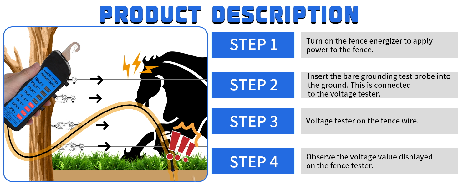 electric fence tester
