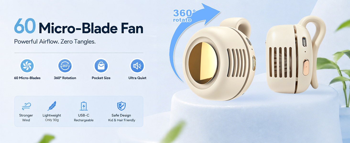 personal fans portable rechargeable