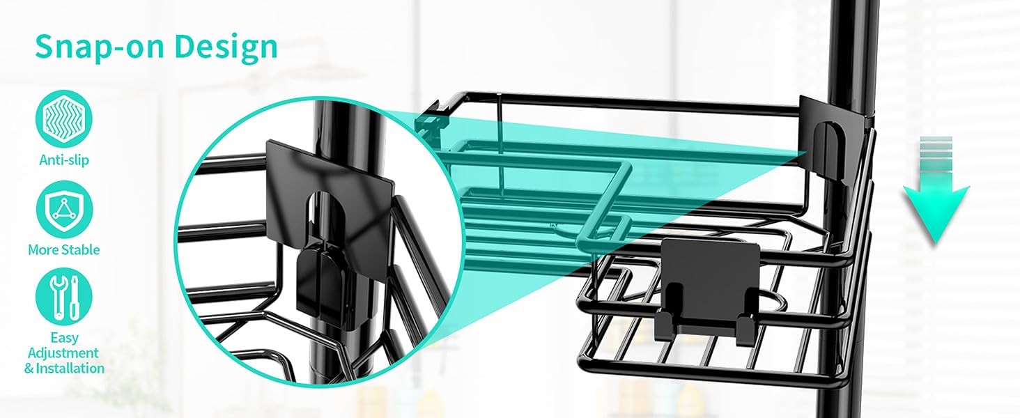 shower organizer corner