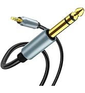 woednx 3.5mm to 6.35mm Stereo Audio Cable 3.9ft,1/4 to 1/8 Cable Stereo Cable TRS Bidirectional S...