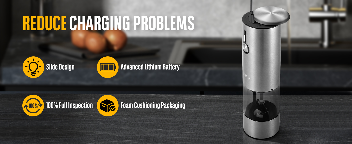 Electric Salt and Pepper Grinder Set