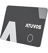 ATUVOS Wallet Tracker Card Ultra-Thin 0.16cm, Smart Bluetooth Locator Work with Apple Find My (iO...
