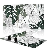 Tropical Leaf Extended Large Gaming Mouse Pad Split Leaf Philodendron Plant XXL Mousepad Desk Pad...