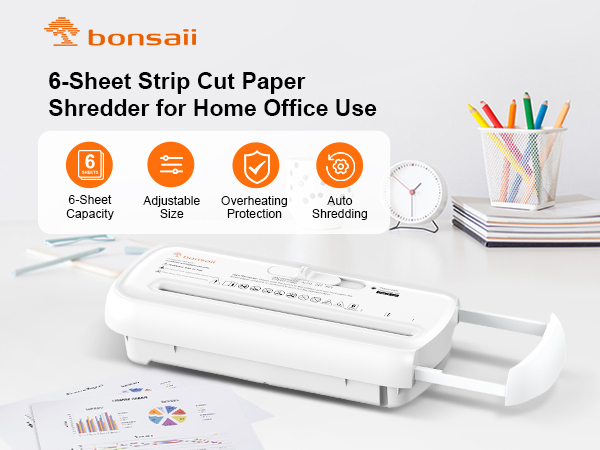 Bonsaii Paper Shredder for Home Use