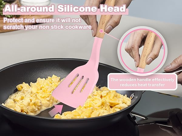 pink cooking utensils set