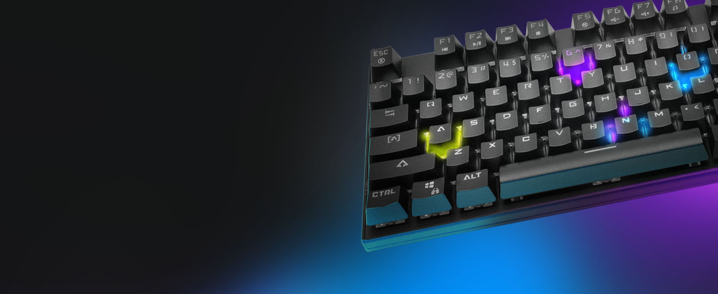 Per-Key RGB with 13 Customizable Effects