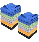 ECO-FUSED Microfiber Cleaning Cloth - 12x12 Inch Microfiber Cloth - Pack of 20 Large Cleaning Clo...
