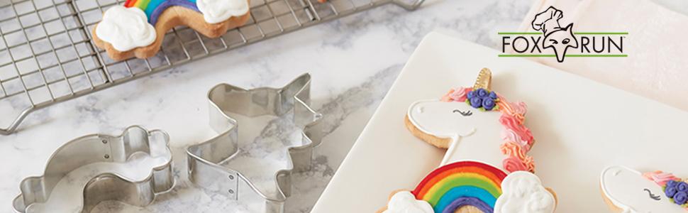 Fox Run cookie cutters; cookie cutter sets; stainless steel cookie cutters