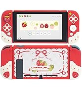 GeekShare Protective Case for Switch Slim Cover Case Compatible with Nintendo Switch, Separable S...
