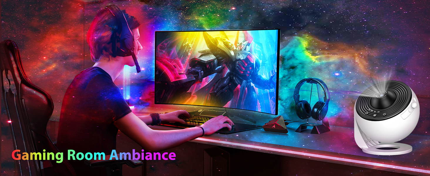 galaxy star projector cool bedroom decor space projection light nightlight projectors sky projector