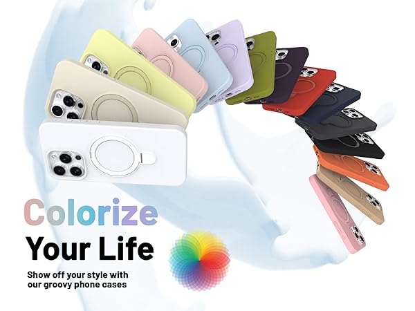 Invisible Magnetic Kickstand phone cases
