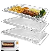 KINLYBO 3PCS Air Fryer Basket for Breville Smart Oven Air Fryer Pro, Stainless Steel Mesh Baskets...