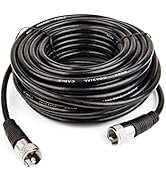 STEREN RG8X Coaxial Cable 50 ft, CB Coax Cable with PL259 UHF Connectors, Male to Male Low Loss 5...