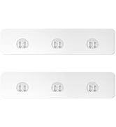 EAGMAK 2 Pack Transparent Shower Caddy Adhesive for Replacement, No Drilling , Soap Holder, Bathr...