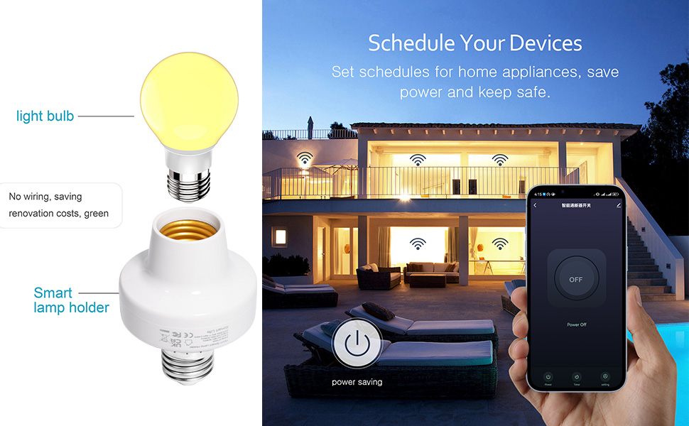 AICase Smart WiFi E27/E26 Light Socket