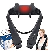 PERLEVI Cordless Neck Shoulder Massager with Heat for Pain Relief Deep Tissue, Kneading, Shiatsu ...
